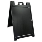 Plasticade Signicade Deluxe Portable Folding Double Sided Sign  Black  4 Pack 