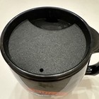 Amtrak Train Empire Builder Coffee Mug With Lid Vision Usa Black 4 3 8 In  High