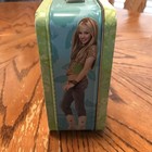 Vintage Hannah Montana Lunch Box Disney Tin Lunch Box Green   Blue 