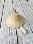 Vintage 7 75    Heavy Brass Ship   s Bell  Hanging Gong With Rope - Loud