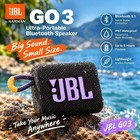 Jbl Go3 Portable Bluetooth Waterproof Speaker  Multiple Colors   
