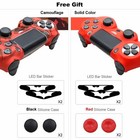 Silicone Case For P4 Controller Cover For Dualshock 4 Gamepad Joystick Skin