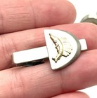Swordfish Marlin Cufflinks Tie Bar Clip Set Gold silver Tone Vintage