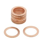 18mm Id Copper Crush Washers Flat Sealing Gaskets 20pcs 18 24 5 1mm