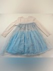 Taylor Joelle Frozen Elsa Tulle Tutu Long Sleeve Dress Snowflake Costume Sz 7