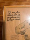 Vintage Coke Ad 1923 Newspaper Print Ad Coca Cola Ships Free In The Usa 