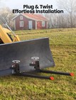 60  Pallet Forks 4000 Lbs Clamp-on Pallet Forks With Adjustable Stabilizer Bar