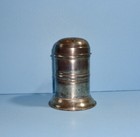Antique 2 Piece Tin Sugar Shaker With Handle Kitchen Dredger Muffinier England
