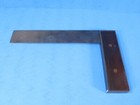 Nice 10  Stanley Rule   Level No 10 Inlaid Wood Try Square Full Cast Iron Frame