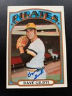 Dave Giusti Signed 1972 Topps  190 Card Pittsburgh Pirates Autograph Coa