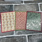 Assorted Vintage Style Christmas Handcrafted Blank Note Cards  Lot Of 6