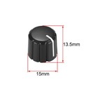 5pcs 4mm X 6mm Potentiometer Control Knobs For Electric Guitar Black