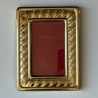 Vintage Picture Frame Ornate Old World French Cottagecore Solid Brass 3 5x5