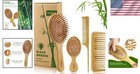 Detangling Bamboo Paddle Brush   Comb Set - Ergonomic Design   Shine Boosting