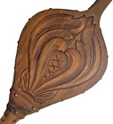 Norwegian Bellows Carved Acanthus Fireplace Vtg Antique