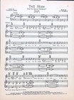 Tall Hope Sheet Music Wildcat Lucille Ball 1960 Broadway Musical Flop Cy Coleman