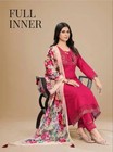 Women Embroidered Kurta With Pant   Designer Dupatta  Size S To 5 Xl 