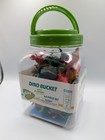 Playright Dino Bucket 40 Piece Set With Playmat Kids Dinosaur Figures Multicolor