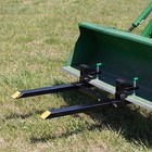 Titan Attachments Light-duty 43  Clamp-on Pallet Forks With Stabilizer Bar