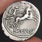 Roman Republic Denarius Ancient Silver Coin Lucilius Rufus 101bc Roma Head