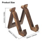 Wooden Plate Display Stand  5 9 Inch Display Holder For Plate  Brown