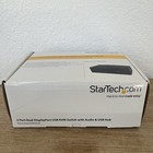 Startech Sv231dpddua 2 Port Dual Displayport Usb Kvm Switch With Audio   Usb Hub