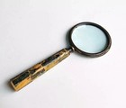 Nautical Antique Brass Heavy Magnifying Glass Vintage Magnifier Collectible Gift