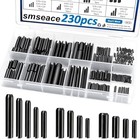 230pcs Roll Pin Set Sae 1 16 5 64 3 32 1 8 5 32 3 16 7 32 1 4 5 16 3 8 Inch