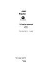 John Deere 4440 Row Crop Tractor Service Manual Repair Shop Technical Book