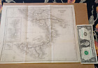1885 Lot Of 6 Maps 12 5  X 9 5   James Montieth  Italy  Texas  Asia  Europe  Etc