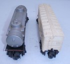 Lot Of 2 Lionel Train Cars - 6465 Double Dome Tank Car   6014 Frisco Boxcar