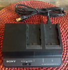 Used Sony Bc-u2 Dual Battery Charger W  Power Cord - Clean - Works Great 