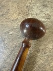 Antique Wooden Sock Darner     Darning Egg Handle Sewing Tool Primitive 7 Inches