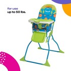 Cosco Portable High Chair Simple Kids Deluxe Folding 3-position Tray Outdoor
