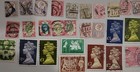 Vintage Collection Of Used Postage Stamps From Great Britain England  0420