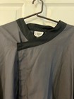 Uniform Shirt By Happy Chef Gray Black Long Sleeve Men s Size 3xl Zipper Closure