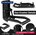 16 Oz Heavy-duty Wall-mounted Aluminum Can Crusher For Recycling  Black