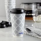 Paper Disposable Hot Cups With Lids  Leak-resistant Disposable Coffee Cups
