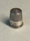 Antique Sterling Silver Star Mark Thimble 