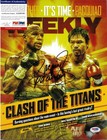 Manny Pacman Pacquiao Signed Magazine Autographed Psa dna Las Vegas Weekly Coa