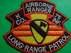 Vietnam War Patch H Co  75th Inf  Airborne Ranger Long Range Patrol 1st Cav  Div
