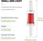 Pawfly Aquarium Check Valves Plastic One Way Non-return 6 Pack  Red 