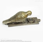 Vintage Brass Woodpecker Main Door Knocker - Retro Bird Decor   Hangers