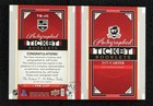 2017-18 Upper Deck The Cup Auto Ticket Booklets  25 Jeff Carter  tb-jc Auto