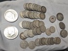 Silver Coin Lot 49 Canada Dimes 2 War Nickles 2 1964 Half Dollars 1943 Shilling