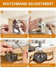 Watch Repair Tool Kit - Professional Band Link Removal 108 Spring Bars