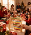 Wooden Counting Frame Abacus For Kids Math Learning - 10 Rows  8-inch