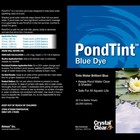 Blue Pond Dye Colorant Water Gardens Koi Ponds Lake Algae Shield Treatment Fluid
