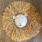 Crate And Barrel All Across Africa Lion Head Kids Wall Decor Safari Jungle Anima