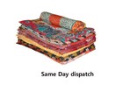 Vintage Reversible Kantha Quilt Wholesale Lot Of20 Pc Throw Blanket Indian Ralli